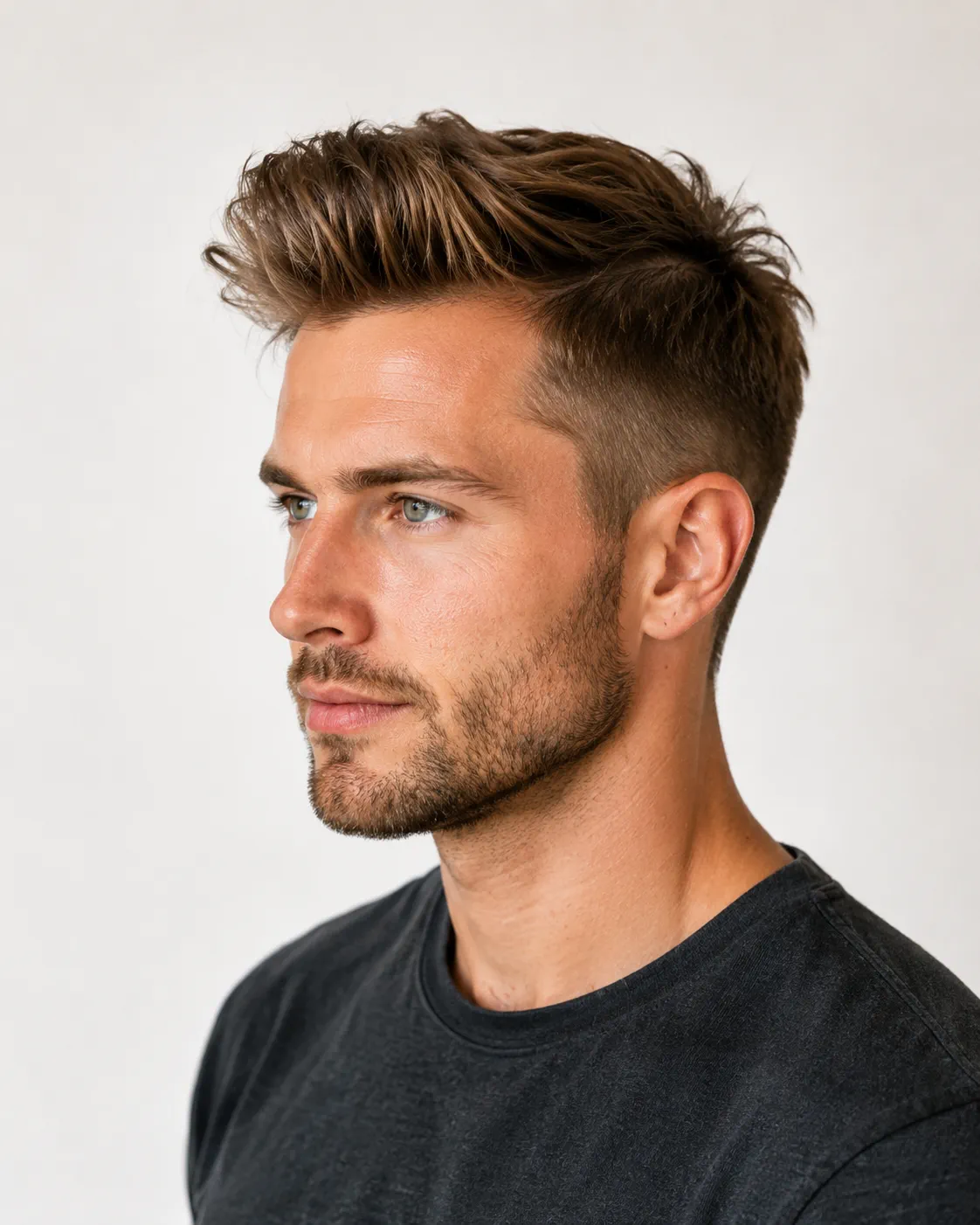 Herenkapsel met strakke fade en styling bij De Kapper Drachten
